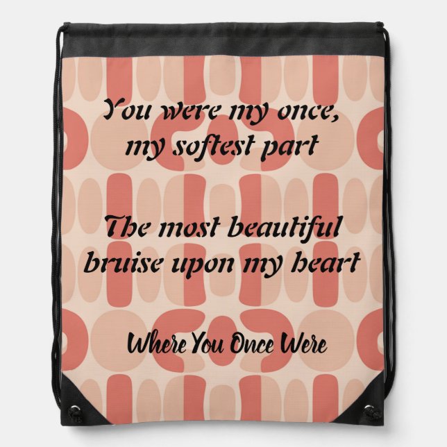 Timeless Choice, Unending Love, video version Drawstring Bag (Front)