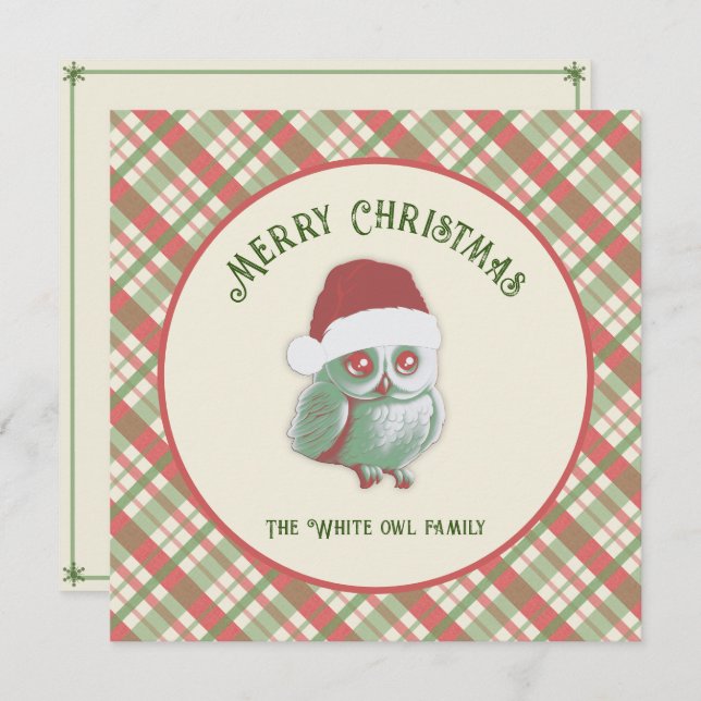 Timeless Christmas Plaid Invitation (Front/Back)