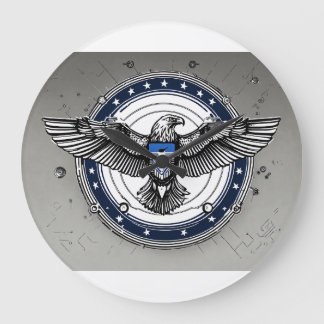 Timeless Circles: The Acrylic Frame Collection" Large Clock