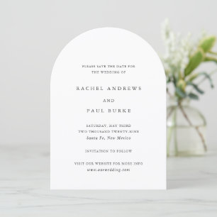 Timeless Classic Formal Wedding Save The Date