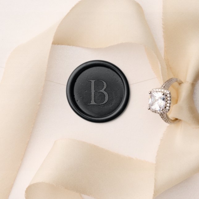 Timeless Classic Monogram Formal Wedding Wax Seal Stamp (Insitu (Wedding))