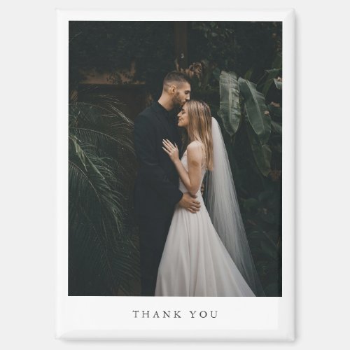 Timeless Classic Photo Formal Wedding Magnet