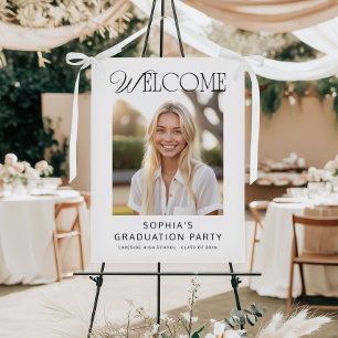 Timeless Classic Typography Photo Grad Welcome Foam Board