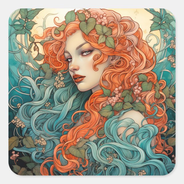 Timeless Classic, Valentine's Square Sticker (Front)