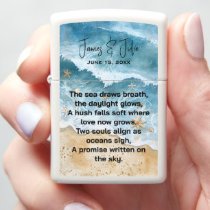 Timeless Coastal-Inspired Keepsake Poem Zippo Lighter