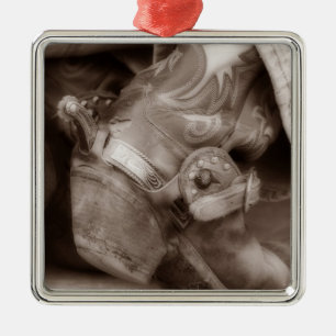 Timeless Cowboy Boot Christmas Ornament