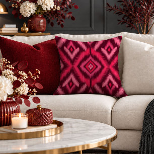 Timeless Cranberry Red Decorative Throw Pillow