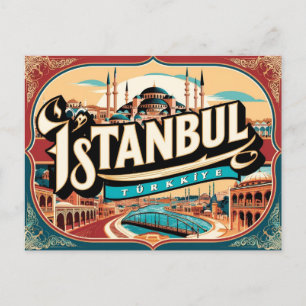 Timeless Crossroads Vintage & Retro Istanbul, Turk Postcard