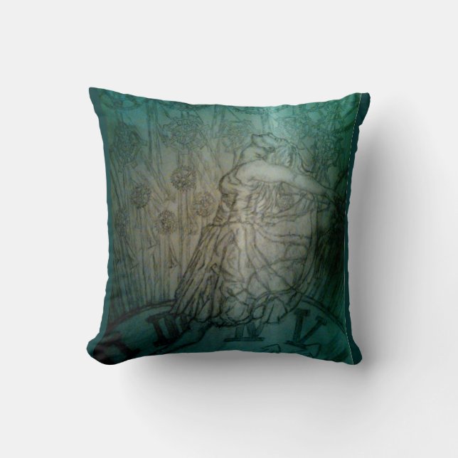 timeless dancer art by crystal puckett throw pillow (Front)