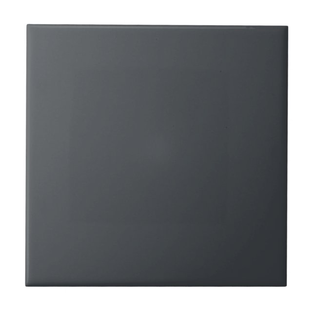 Timeless - Dark Slate Gray Ceramic Tile (Front)