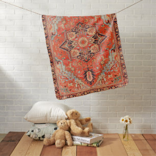 Timeless Echoes: Heritage Boho Oriental Moroccan Baby Blanket
