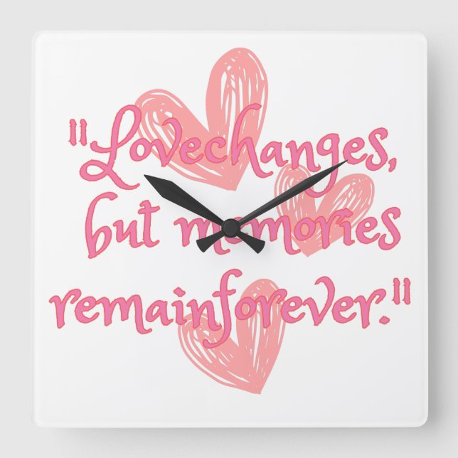 Timeless Echoes   Square Wall Clock (Front)