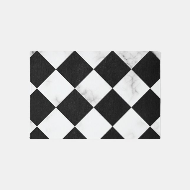 Timeless Elegance: Black Rectangle Rugs for Spaces (Front)