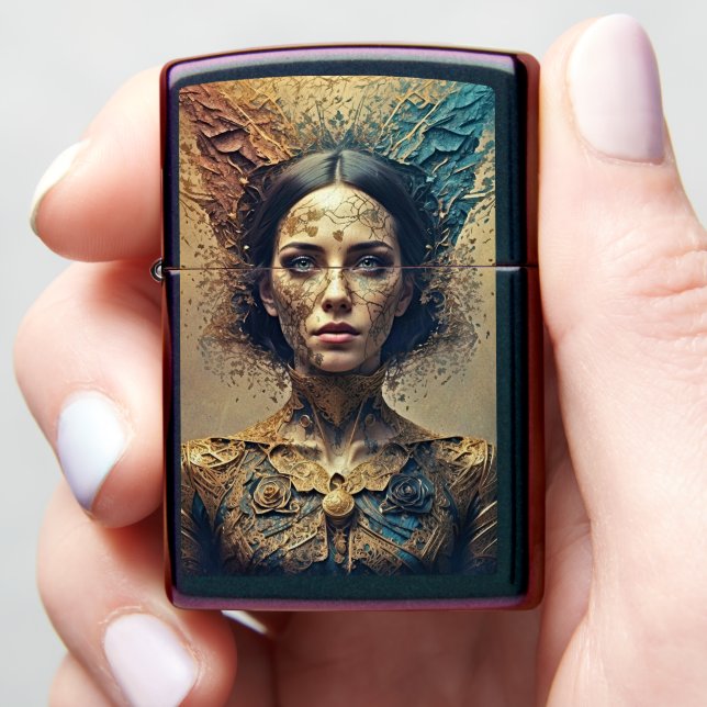 Timeless Elegance: Bohemian Beauty Zippo Lighter (In Hand)