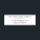 Timeless Elegance Classic Return Address Self-inking Stamp<br><div class="desc">The "Timeless Elegance" Classic Return Address self-inking stamp is a symbol of grace and tradition, perfect for adding a touch of refinement to your correspondence. This classic return address self-inking stamp features a simple border and elegant serif text on a pristine white background. The combination exudes timeless charm, making it...</div>