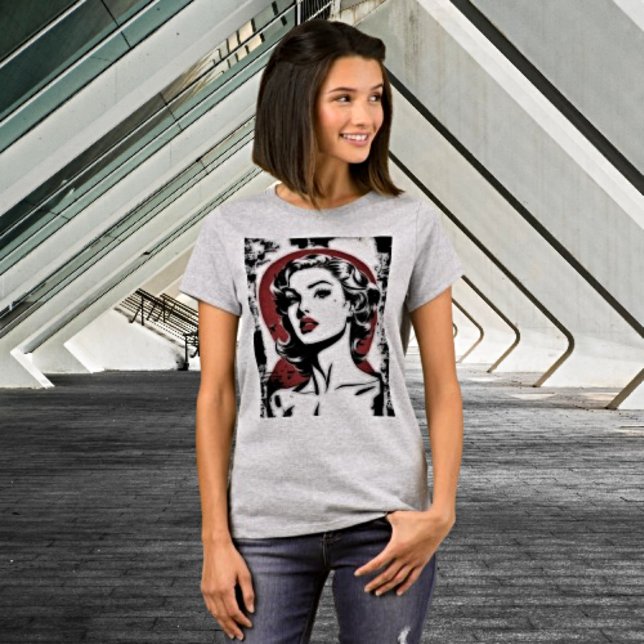 Timeless Elegance: Film Noir Femme Tee (Creator Uploaded)