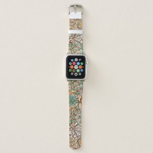 Timeless Elegance Honeysuckle Vintage Floral Apple Watch Band