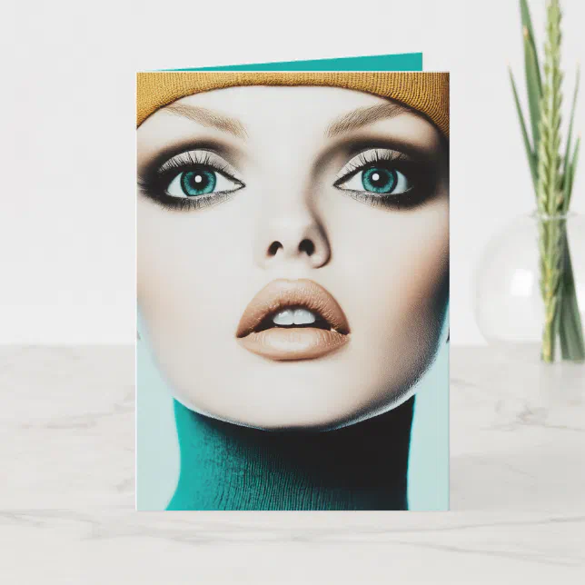 Timeless Elegance: Iconic 1960s Model Portrait Invitation | Zazzle
