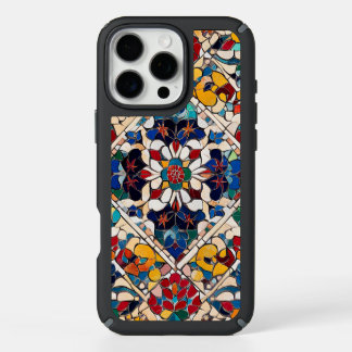 Timeless Elegance: Intricate Floral Mosaic Design iPhone 16 Pro Max Case