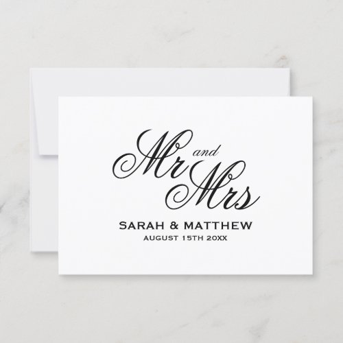 Timeless elegance RSVP wedding response cards