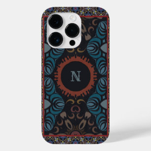 Timeless Elegance Traditional Fabric Monogram Case-Mate iPhone 14 Pro Case