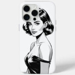 Timeless Elegance – Vintage Black &amp; White Portrait iPhone 15 Pro Max Case
