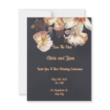 Timeless Elegance Wedding Flat Card