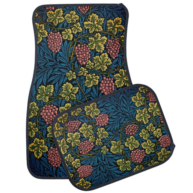 Timeless Elegance: William Morris Vine Pattern Car Floor Mat (Set)