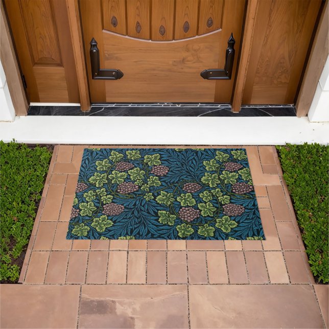 Timeless Elegance: William Morris Vine Pattern Doormat (Outdoor)