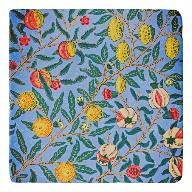 Timeless Elegance: William Morris's Four Fruits Trivet (Front)