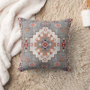 Timeless Essence – Traditional Boho Moroccan Art Throw Pillow