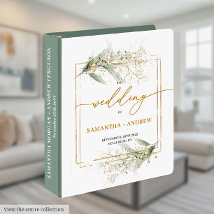 Timeless Eucalyptus Wedding Memory Album Binder