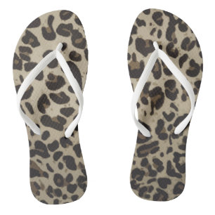 Timeless fashion aestetic leopard spots Flip Flops