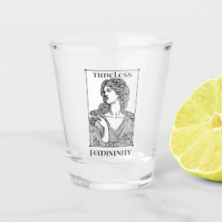 “Timeless Femininity” Elegant Etched Shot Glass