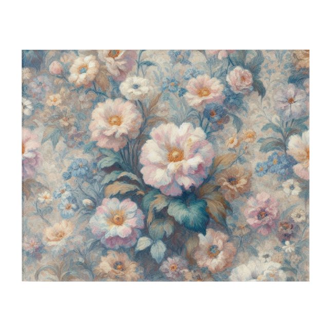 Timeless Floral Elegance: Classic Blooms  Acrylic Print (Front)
