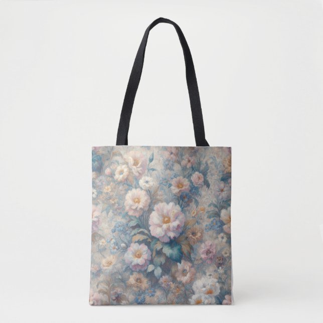 Timeless Floral Elegance: Classic Blooms  Tote Bag (Front)