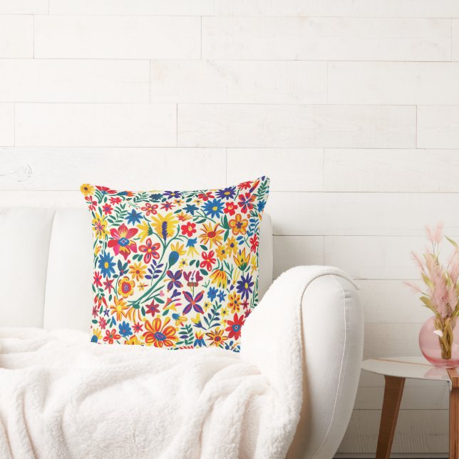 Timeless Floral Grace 20x20 Throw Pillow (Couch)