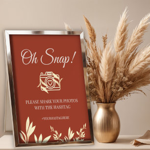 Timeless Floral Rustic Blue Oh Snap Foam Board