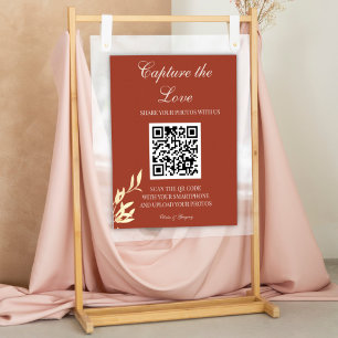 Timeless Floral Rustic Capture the Love Poster