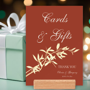 Timeless Floral Rustic Cards & Gifts wedding Holder