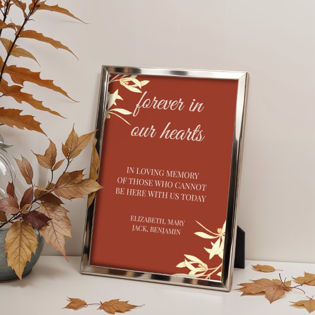 Timeless Floral Rustic Forever in our hearts Holder (Creator Uploaded)