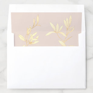 Timeless Floral Rustic Wedding Envelope Liner