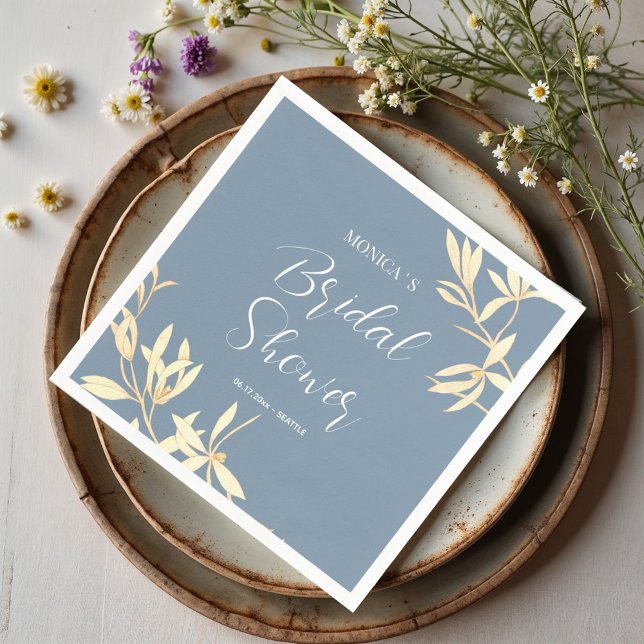 Timeless Floral Symphony Bridal Shower Napkins (Creator Uploaded)