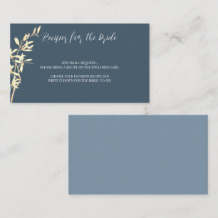 Timeless Floral Symphony Recipe request Note Card