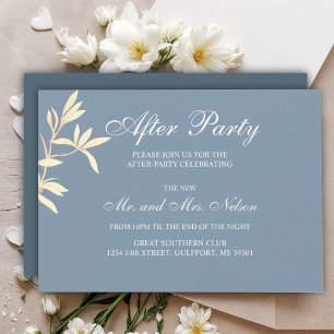 Timeless Floral Symphony Wedding After Party Invitation