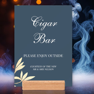 Timeless Floral Symphony Wedding Cigar Bar Holder