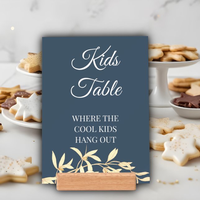 Timeless Floral Symphony Wedding Kids Table Holder (Creator Uploaded)