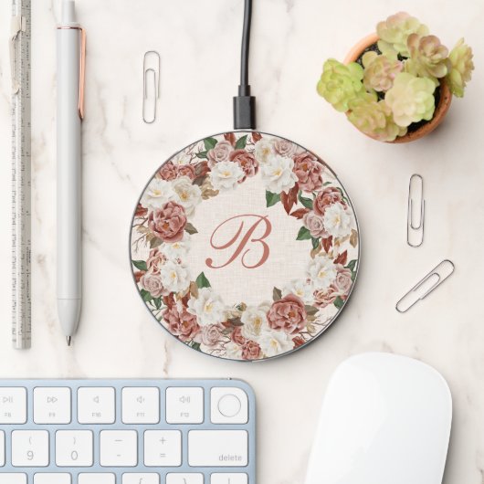 Timeless Floral Wireless Phone Charger (Desk)