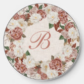 Timeless Floral Wireless Phone Charger (Front)