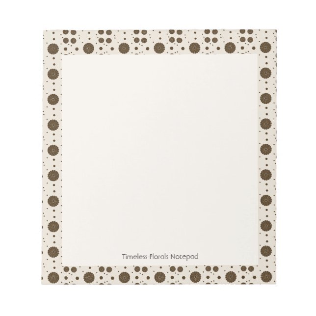 Timeless Florals Notepad (Front)